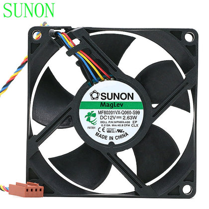 1pcs  Sunon MF80201VX-Q060-S99 8020 12V 2.63W 80*80*20mm 40.8CFM 0.219A MPNKK-A00 Silent Quiet Axial Cooling Fan