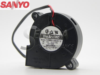 Sanyo 109BC12GA7 -2 5015 12V 0.19A 5cm 50mm Turbo Centrifugal Cooling Fan Blower