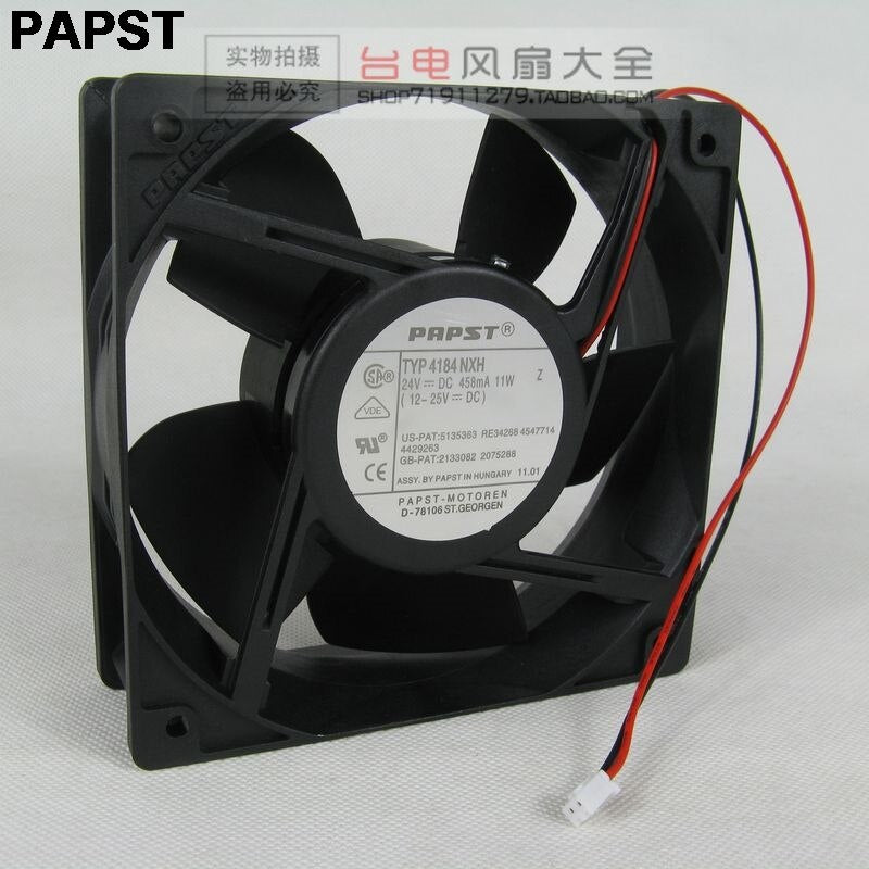 PAPST TYP 4184 NXH 12038 24v 0.45a Welding Machine Frequency Converter Cooling Fan