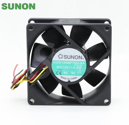 Sunon KDE1208PTBX-6A 8025 8cm 80mm DC 12V 4.3W Server Inverter Axial Cooling Fans