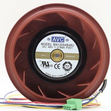 AVC BN12054B48U P001 48V 0.66A DC Centrifugal Blower Cooling Fan
