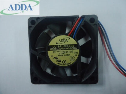 ADDA DC12V 6CM Ball AD0612HB-D76GL 60*60*15mm 60mm DC Brushless Cooling Fan