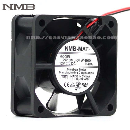 NMB 2410ML-04W-B60  NMB 6025 60*60*25mm 0.40A 6CM 12V Dual Ball Cooling Fan