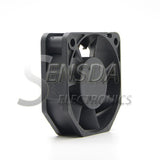 SXDOOL Square Axial Fan with Twisted Lead Pair — angled blade-side view showing frame depth