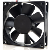 Historical listing fan view; ADDA AD0812UX-A71GL, DC12V 0.45A is read from the retained rear label. Not current shipping-stock proof. Confirm supplied full option, condition, connector and pinout.