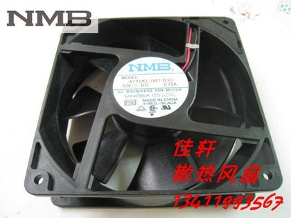 NMB 4715KL-04T-B30 Cooling Fan DC 12V 0.72A 12038 120x120x38mm 12cm Server Inverter Fan