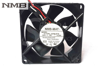 NMB 3110RL-05W-B79 24V 0.24A 3-wire Cpu Cooler Heatsink Axial Cooling Fans 8cm 8025 80x80x25mm 8cm