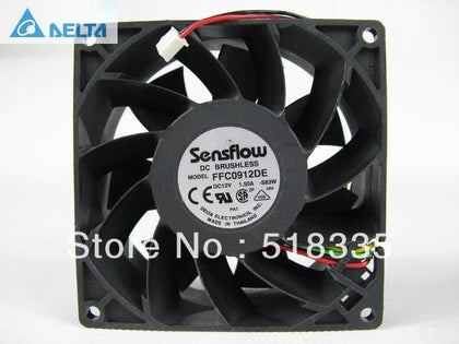 Delta FFC0912DE 92*92*38MM  Cooling Fan  12V 1.50A  Server Inverter Battery Axial Cooling Fan