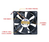 AVC DA12025B12L 12cm 12*12 120*120*25MM 12025 1225 12V 0.3A 4Pin Speed Control PC Case Cooling Fan