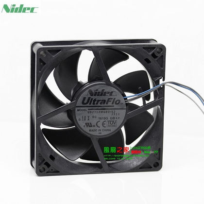 Nidec U92T12MGB7-52 12V 0.18A 9cm 90mm Fans 9025 NBR Miniature Bearings Wind Capacity