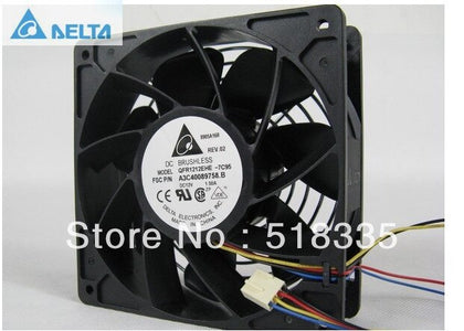 Delta QFR1212EHE 120mm 1238 12038 12cm 12*12*3.8cm 120*120*38mm Fan 12v 1.5A Cooling Fan