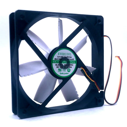 120mm fan computer case cooling fan EC12025M12SA 12025 sleeve 12V 0.28A 1200RPM 58.6CFM 18.6DBA