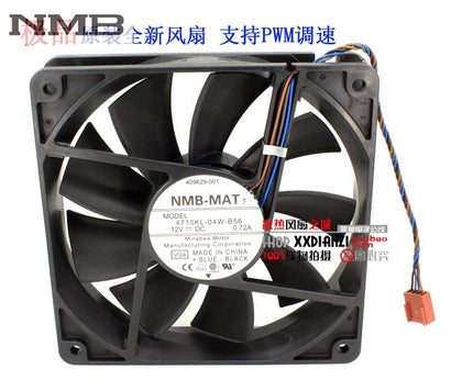 NMB 4710KL-04W-B56 12cm 12025 120mm 0.72A 4-wire PWM  Industrial Case Axial Cooling Fans