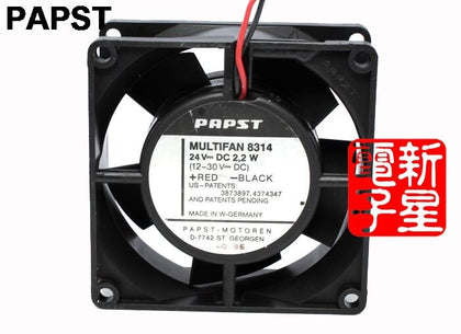 PAPST Multifan 8314 2.2w Dual Ball 8032 80*80*32mm 8cm Axial Inverter Cooling Fan