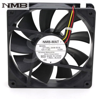 NMB 4710KL-04W-B19 12V 0.16A 12cm 120mm  12025 Computer Cpu Inverter Server Case Cooling Chassis Fans