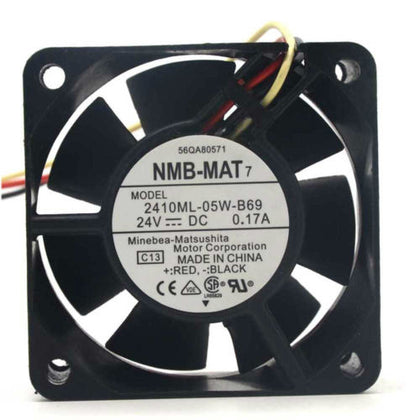 NMB 2410ML-05W-B69 24V DC 60x60x25mm Brushless Cooling Fan - product photo 2