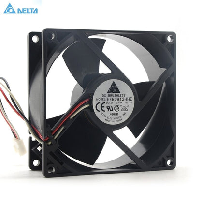 Delta EFB0912HHE 12V 0.63A 9038 9CM Ball Bearing Fan 4000RPM 79.81CFM Axial Fan