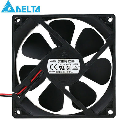 Delta DSB0912HH 9225 DC 12V 0.30A 2-pin 92*92*25mm Server Square Axial Cooling Fan