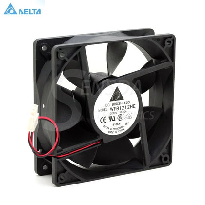 Delta WFB1212HE DC 12V 0.60A, Cooling Server Blower Fan 120x120x38mm 2-pin