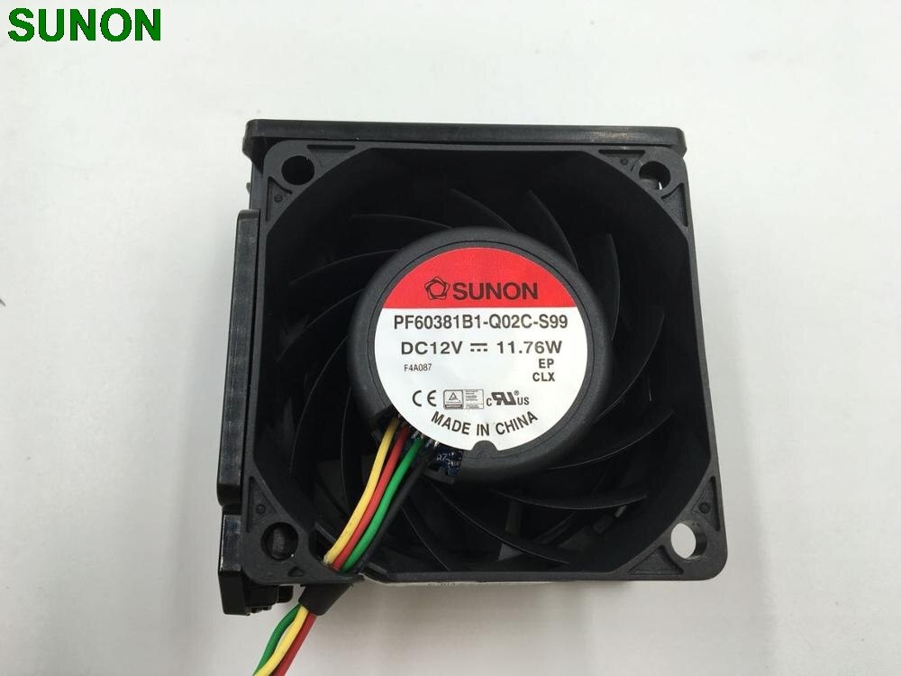 Sunon PF60381B1-Q02C-S99 6038 Booster Fan 12V 11.76W Cooling Cooler