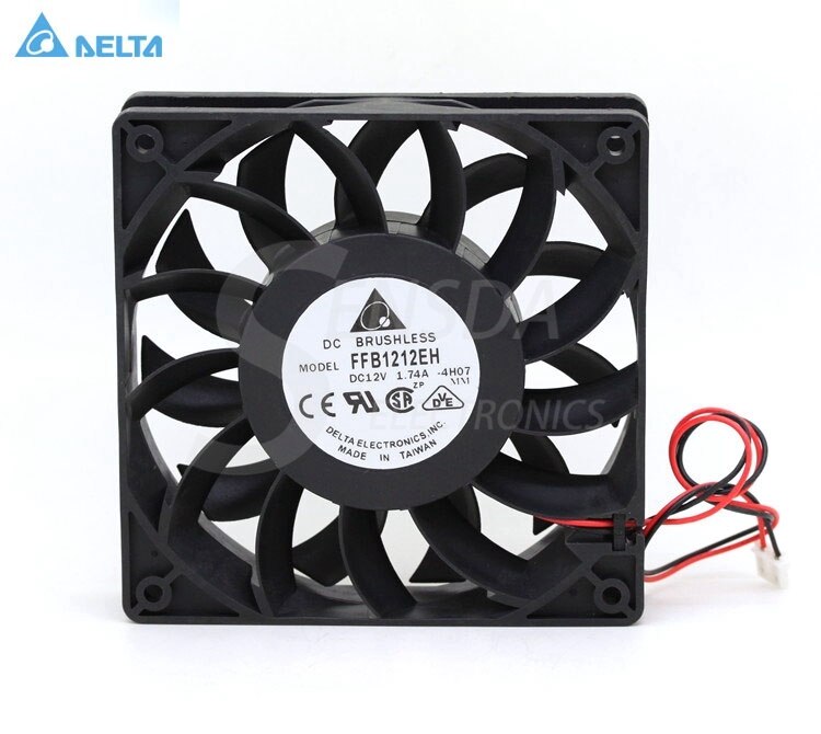Delta Ffb1212eh 12025 12cm 120mm DC 12v 1.74a 12cm Server Inverter Cooling Fan