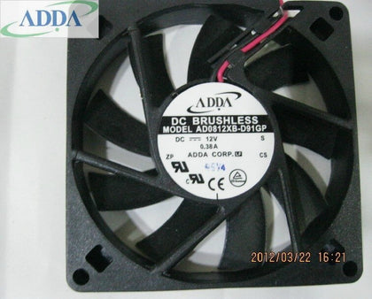 ADDA AD0812XB-D91GP 8015 8cm 12V 0.38A Case Fan 80mm Power Supply Cooling Fans