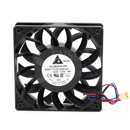 Delta FFB1248VH 48V DC 120x120x25mm Brushless Cooling Fan - product photo 2