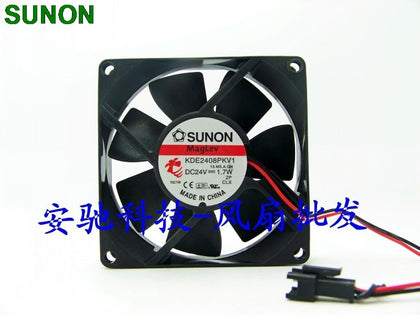 Sunon KDE2408PKV1 80mm 8cm DC 24V 1.7W 8020 8cm 80mm Axial Inverter Fan