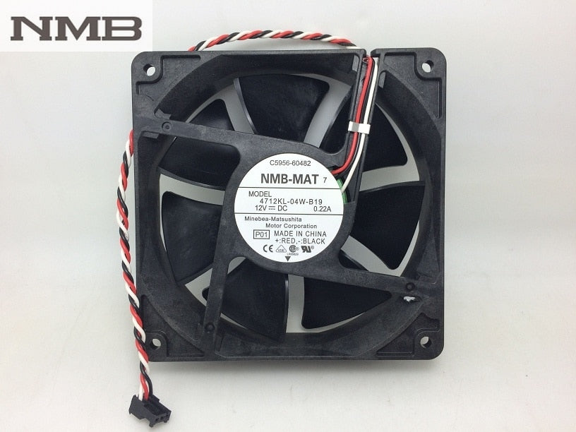 NMB 4712KL-04W-B19 12032 Double Ball Bearing Fan 12CM ultra-durable Fan
