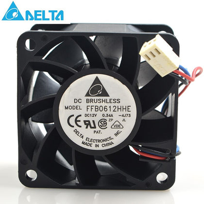 Delta 6038 6CM FFB0612HHE 24V 0.34A Large Volume Dual Ball Cooling Fan 5050RPM 40CFM