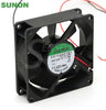 Sunon KD1208PTB1 8cm Quiet Silent 80mm 8025 DC 12V 1.7W 2 Wire Axial Inverter Cooling Fans Blower