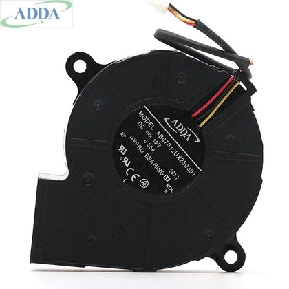 Projector Blower Turbofan  ADDA AB07012UX250301 7025 70*70*25mm DC12V 0.55A 4300RPM