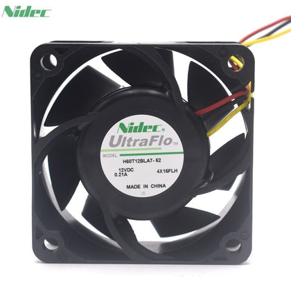 Nidec H60T12BLA7-52 6025 12V 0.21A Dual Ball Case Cooling Fan 60mm