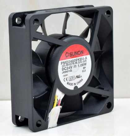 Sunon 7020 PMD2407PKB4-A 3-wire Inverter Fan DC 24V 1.08W Silent 70mm 70*70*20mm Axial Cooling Fan