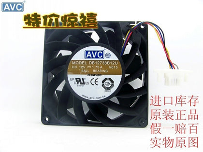 AVC 12038 Industrial Ventilation Fan 12V 1.75A DB12738B12U Violence Chassis Fan