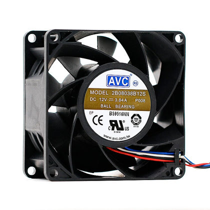 AVC 80*80*38 8CM 12V 3.84A 2B08038B12S High Speed Violent Fan