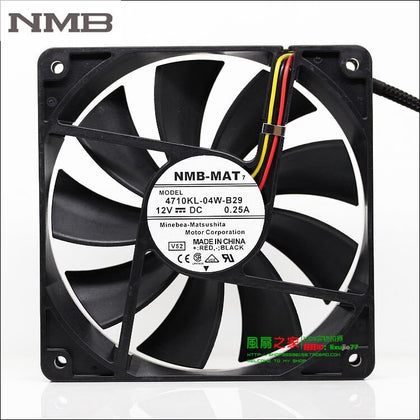 NMB 4710KL-04W-B29 12CM 120MM 1225 12025 120*120*25MM 12V 0.25A  Cooling FAN