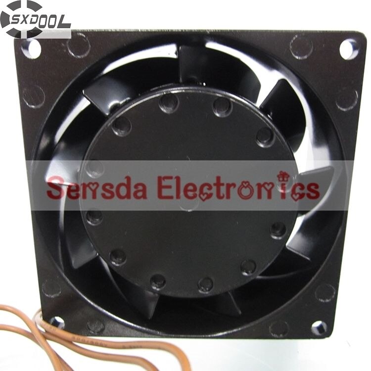 SXDOOL 3E-230B 8038 230VAC Full Metal High Temperature 80mm 3100RPM Case Fan