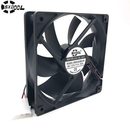 SXDOOL SXD12025B12M 120*120*25mm 12cm DC 12V Brushless Cooling Fan 0.33A 2000RPM 79CFM 36DBA 4D  Server Inverter Case