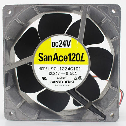 Sanyo 9GL1224G101 24V DC 120x120x38mm Brushless Cooling Fan - product photo 2