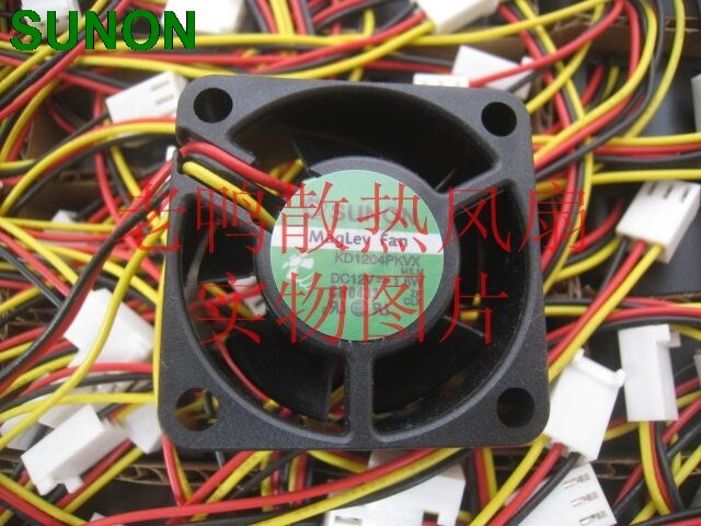 Sunon Maglev Bearing KD1204PKVX 4CM 4020 7400RPM 9.1CFM 12V 1.6W Axial Case Cooling Fan