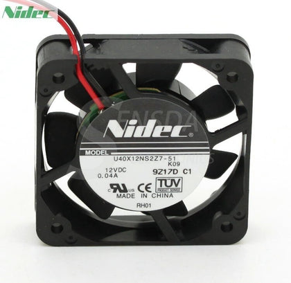 Nidec 4010 U40X12NS2Z7-51 40mm 4cm DC 12V 0.04A Silent Quiet Server Computer Axial Cooling Fans