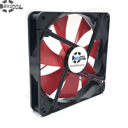 SXDOOL High Quality Best  Silent Quiet 140mm Pc Case Cooling  Fans 14cm DC 12V 4D Plug Computer Coolers