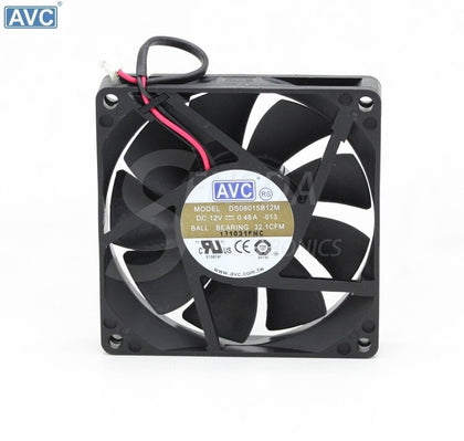 AVC DS0815B12M 8015 80mm 8cm DC 12V 0.48A Power Supply Chassis Computer Cpu Server Inverter Cooling Fans