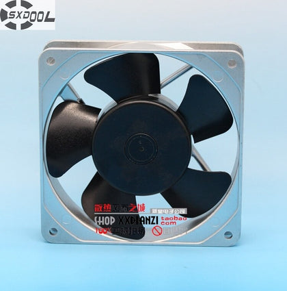 SXDOOL CU48F3 12cm 12025 200V-240V 14/11W 42/49cfm 1500/1900rpm Dual Ball Bearing Cooling Fan