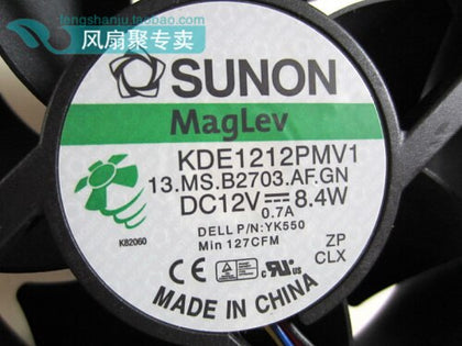 SUNON KDE1212PMV1 12V DC Brushless Cooling Fan - product photo 2