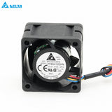 Delta PFB0412EHN-SP12 rear view with original 12V 0.72A label and four-wire harness