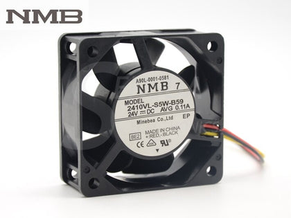 NMB A90L-0001-0581 2410VL-S5W-B59 6025 Case Cooling Fan 60*60*25mm DC 24V AVG 0.11A