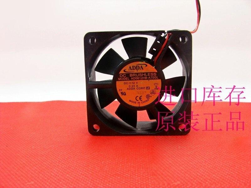 ADDA AD0612HB-A70GL 6CM Dual Ball Bearing Cooling Fan - 12V ...