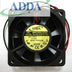 ADDA AD0624HB-A71GL 60x60x25mm 24V DC 0.15A 2-Wire Axial Cooling Fan